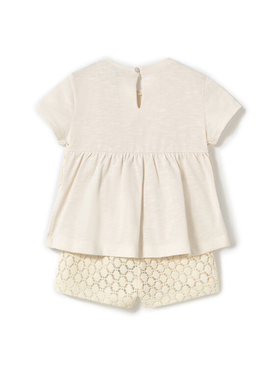Mayoral Mayoral Set T-Shirt und Shorts 1239 Beige Regular Fit