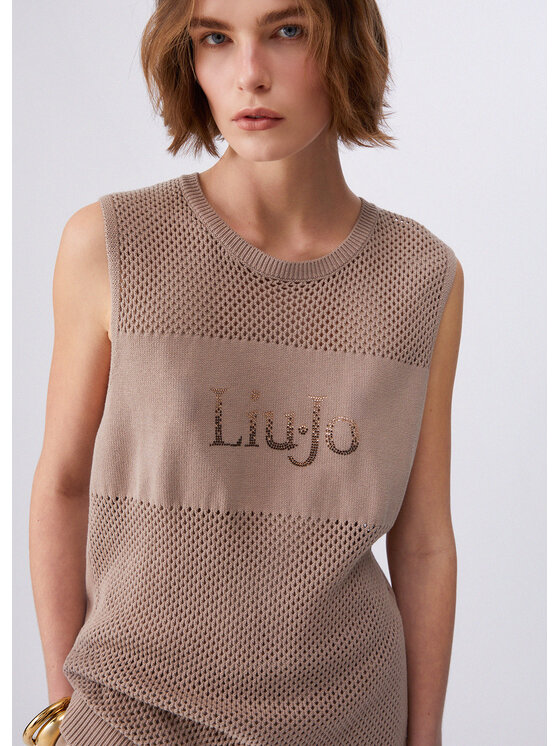 Liu Jo Liu Jo Maglione TA6112MS71G61412 Beige Regular Fit