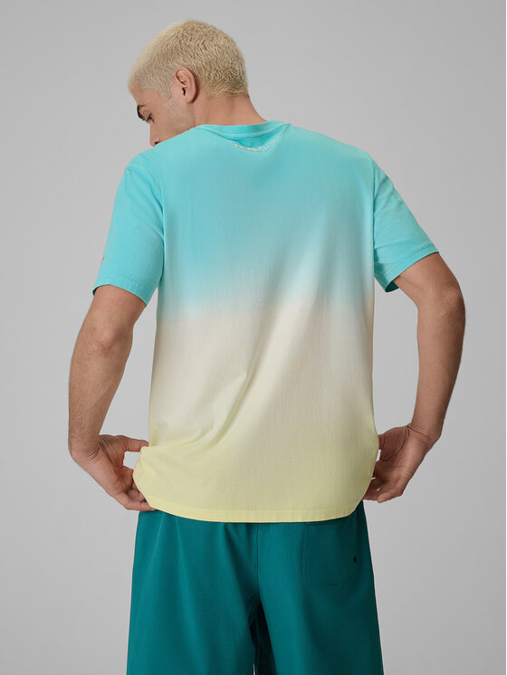 4F 4F T-Shirt FOB SUMMER Turkusowy Regular Fit