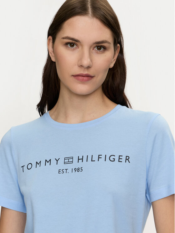 Tommy Hilfiger Tommy Hilfiger T-särk Logo WW0WW40276 Sinine Regular Fit
