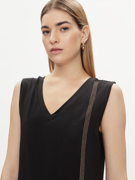 Liu Jo Sport Liu Jo Sport Každodenní šaty TA4262 JS088 Černá Regular Fit