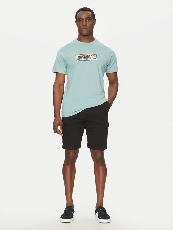 Quiksilver Quiksilver T-shirt EQYZT08040 Tirkizna Regular Fit