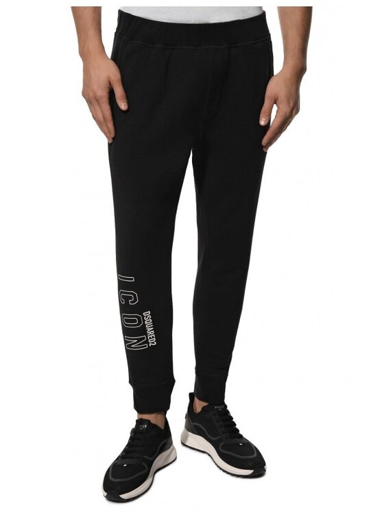 Dsquared2 Dsquared2 Teplákové kalhoty S79KA0041 S25516 Černá Slim Fit