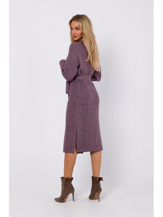 Made of Emotion Made of Emotion Vestito di maglia M772 Viola Modern Fit