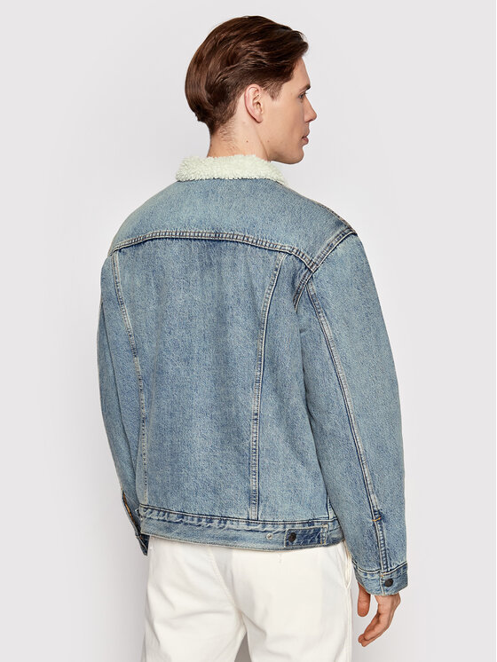 Giacca di jeans Type 3 Sherpa 16365-0070 Blu