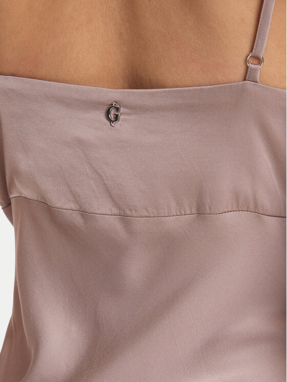 Guess Guess Õhtune kleit W5YK35 WHEZ2 Beež Slim Fit