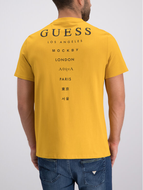 Guess Guess T-Shirt M93I08 K8FQ0 Gelb Regular Fit