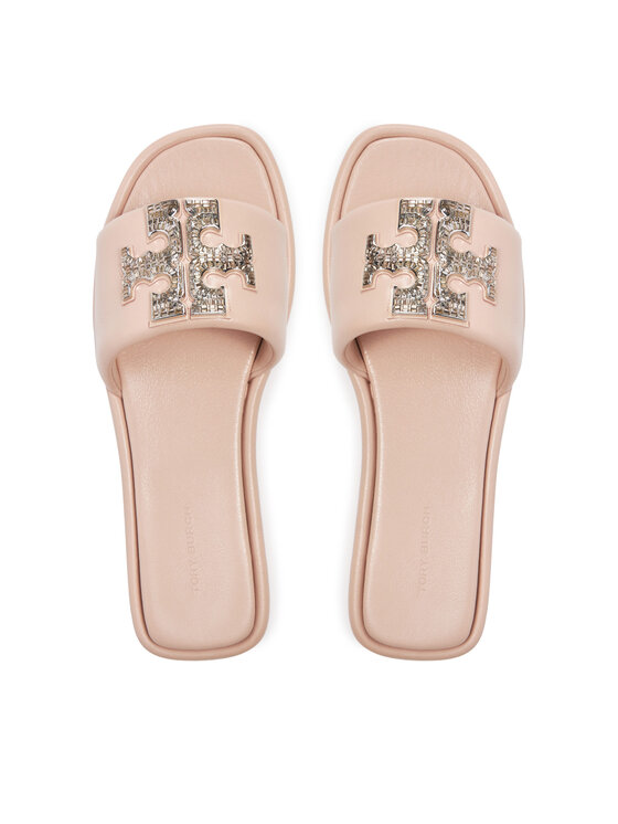 Tory Burch Tory Burch Şlapi Double T Deco Sport Slide 158768 Roz