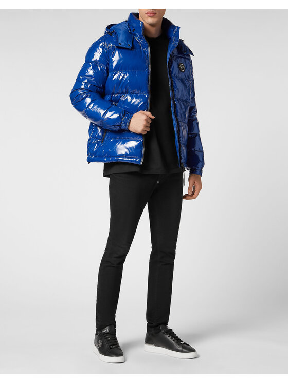 PHILIPP PLEIN PHILIPP PLEIN Giubbotto piumino 349 Celeste Regular Fit