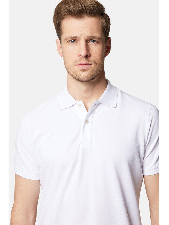 Lancerto Lancerto Polo Jakob PO073124000004 Biały Regular Fit