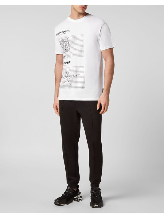 Plein Sport Plein Sport T-Shirt 5021 Biały Regular Fit