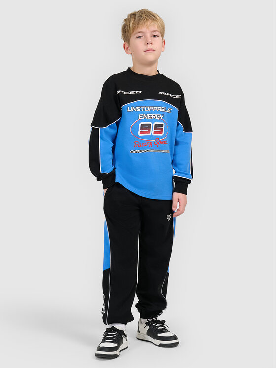 4F 4F Spodnie dresowe ESPORTS RACING Czarny Regular Fit