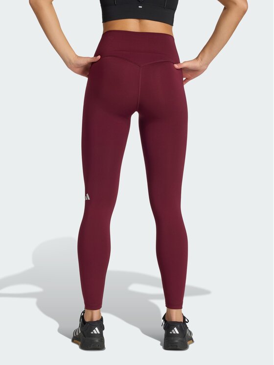 adidas adidas Legginsy 158041 Bordowy Fitted Fit