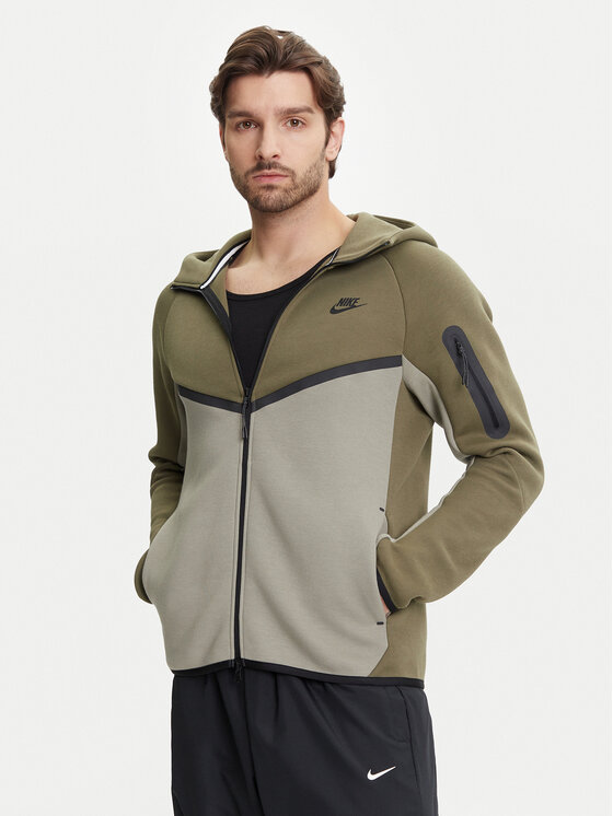 Nike Mikina Windrunner HV0949 Kaki Regular Fit