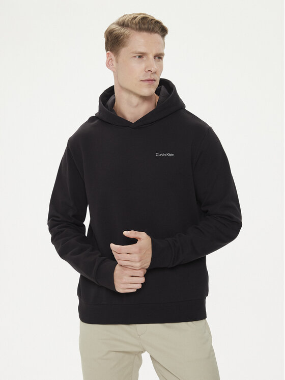Calvin Klein Calvin Klein Felpa Enlarged Back Logo K10K113079 Nero Regular Fit