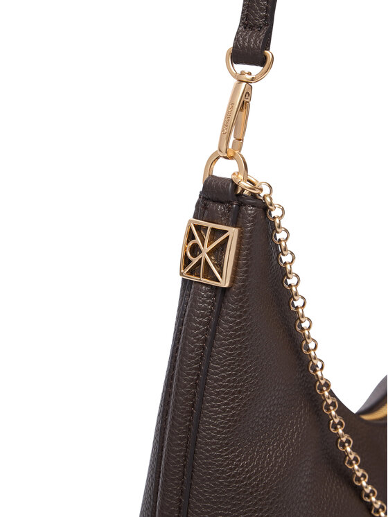 Calvin Klein Calvin Klein Ročna torba Emblem Hw Pebble Shoulder Bag LV04F3495G Bež