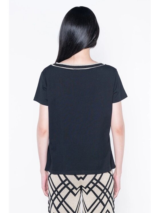 KAOS KAOS T-shirt 84876 Nero Regular Fit