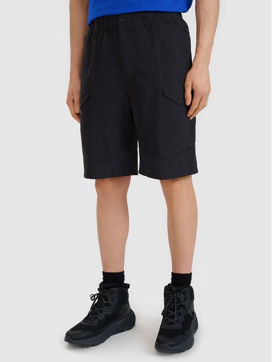 4F 4F Σορτς υφασμάτινο 4FWSS25TSHOM527-20S Μαύρο Regular Fit