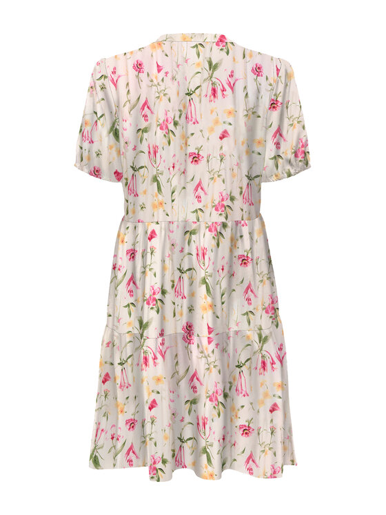 ONLY ONLY Sommerkleid Nova 15222215 Beige Regular Fit