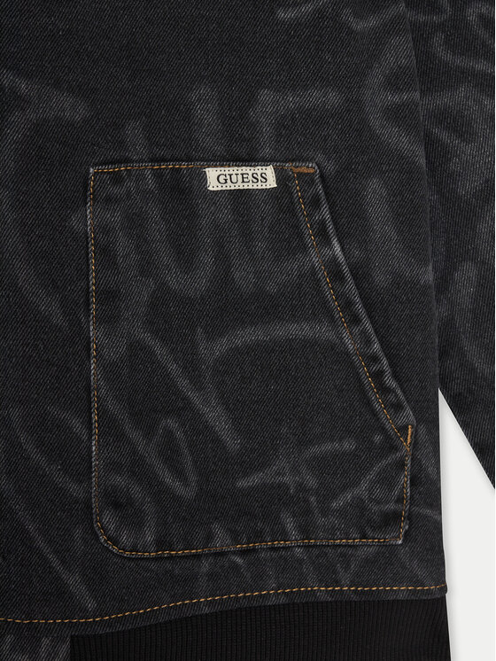 Guess Guess Bomberjacke L5RL05 D5MU0 Schwarz Regular Fit