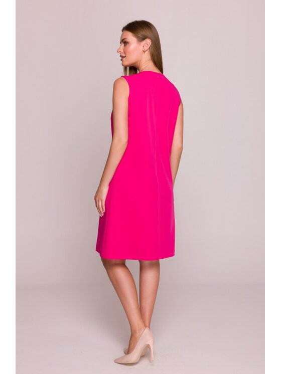 Stylove Stylove Sukienka codzienna S408 Różowy A-Line Fit
