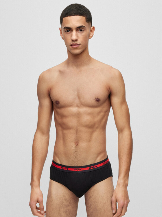 HUGO Hugo Set od 3 para muških slip gaća 50492378 Šarena