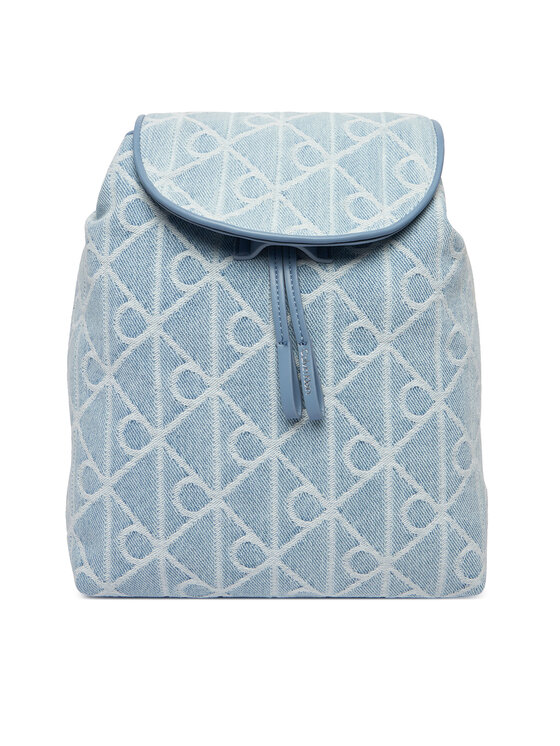 Calvin Klein Calvin Klein Nahrbtnik Emblem Aop Denim Backpack LV04F3508G Modra