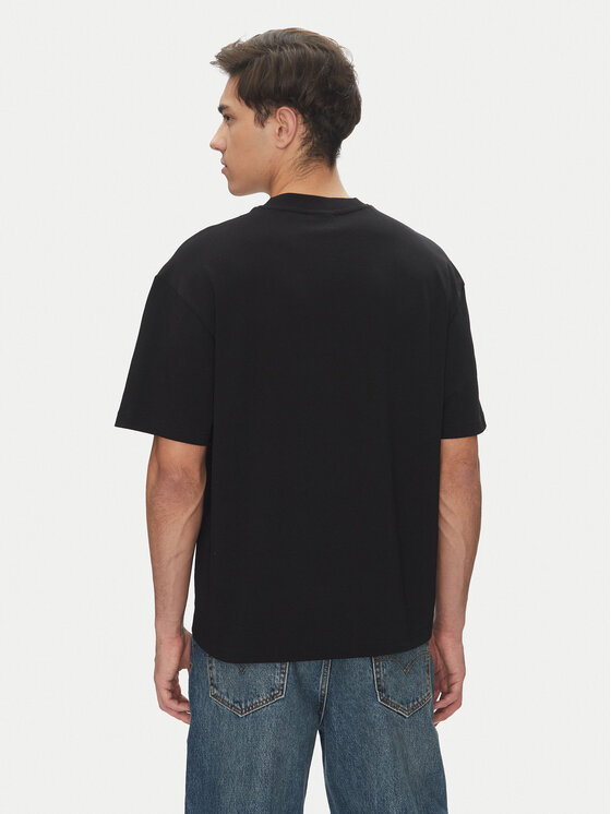 HUGO HUGO Marškinėliai Dinkee 50525765 Juoda Oversize