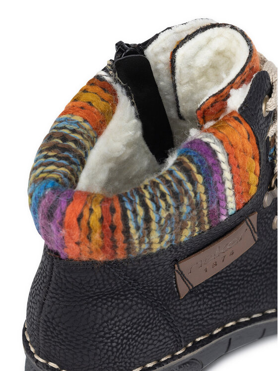 Rieker Rieker Botine 73343-00 Negru