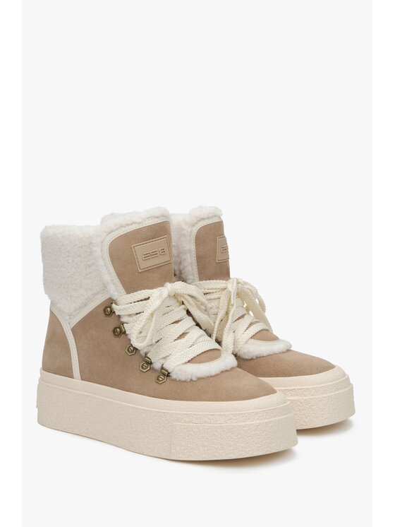 Estro Estro Μποτάκια ER00115189 Μπεζ