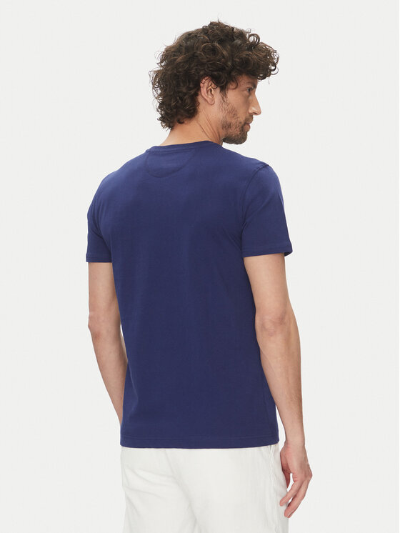 La Martina La Martina T-shirt Aguer MAR304 JS206 Blu scuro Regular Fit