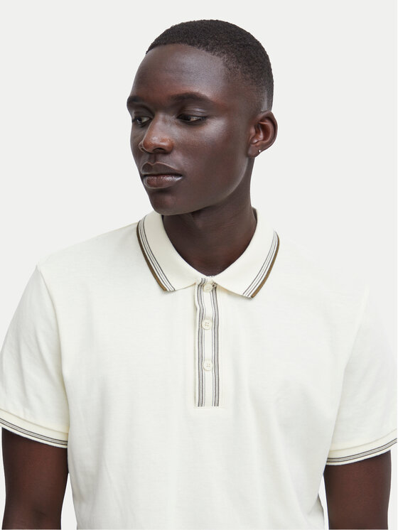 Blend Blend Polokošile 20716474 Écru Regular Fit