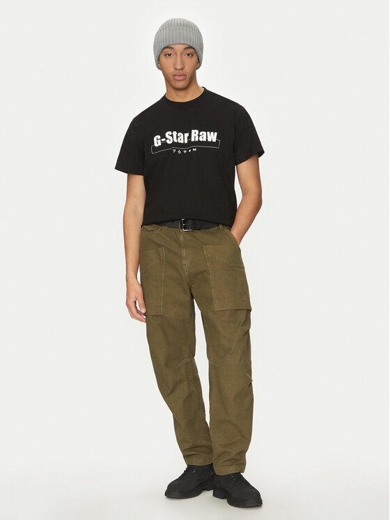 G-Star Raw G-Star Raw Marškinėliai Symbols D25970-C336 Juoda Regular Fit