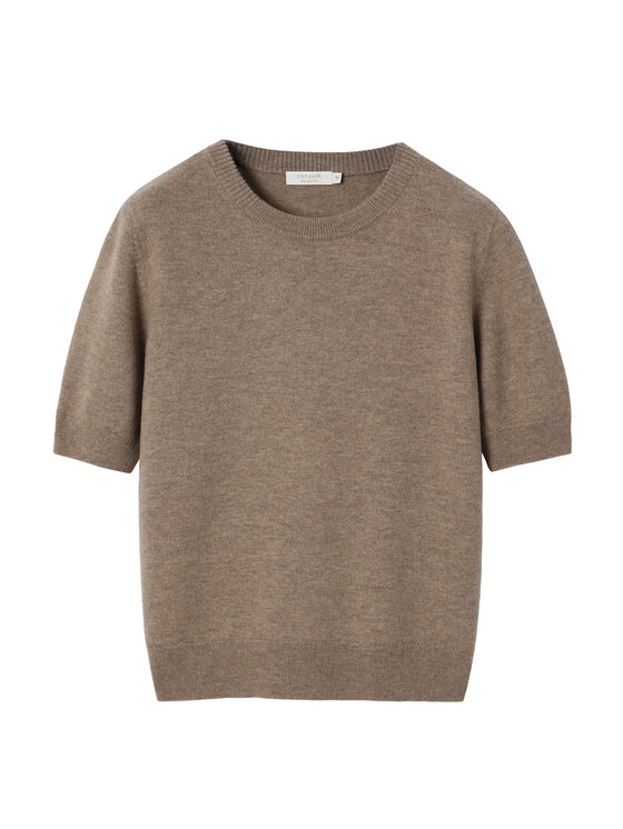 TATUUM TATUUM Sweter MERIO Brązowy Classic Fit