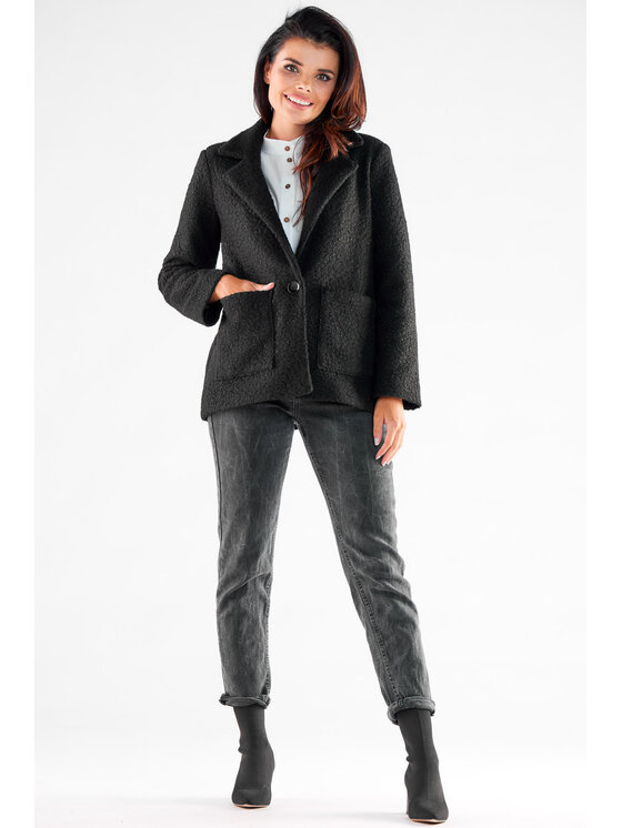 Awama Awama Kabát A545 Černá Basic Fit