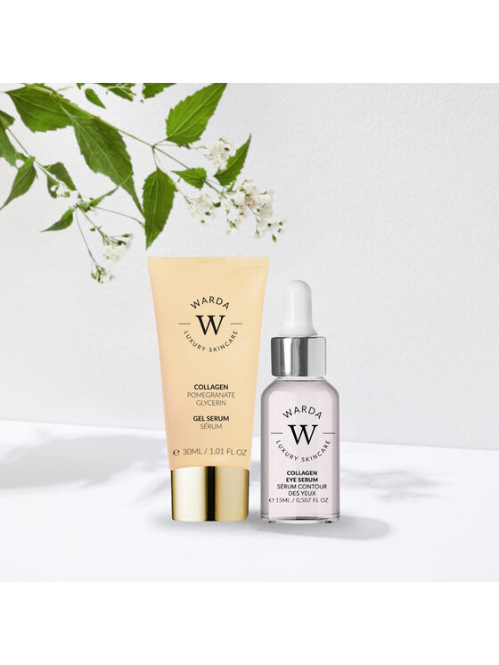 Warda Skincare Warda Skincare CollagenSkin Skin Lifter Boost pod Oczy + Żelowe Duo Serum
