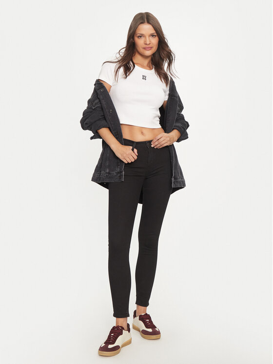 Lee Lee Farmer Scarlett 112114135 Fekete Slim Fit