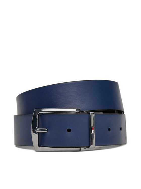 Tommy Hilfiger Tommy Hilfiger Pánský pásek Denton 3.5 Rev AM0AM13012 Tmavomodrá