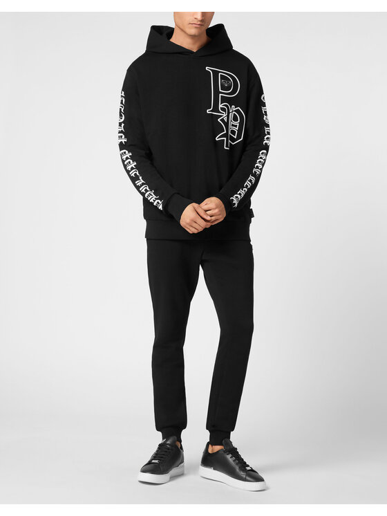 PHILIPP PLEIN PHILIPP PLEIN Mikina 9585 Čierna Regular Fit