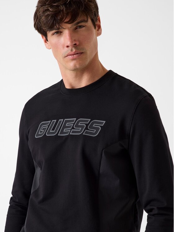 Guess Guess Bluza 181500 Czarny Classic Fit