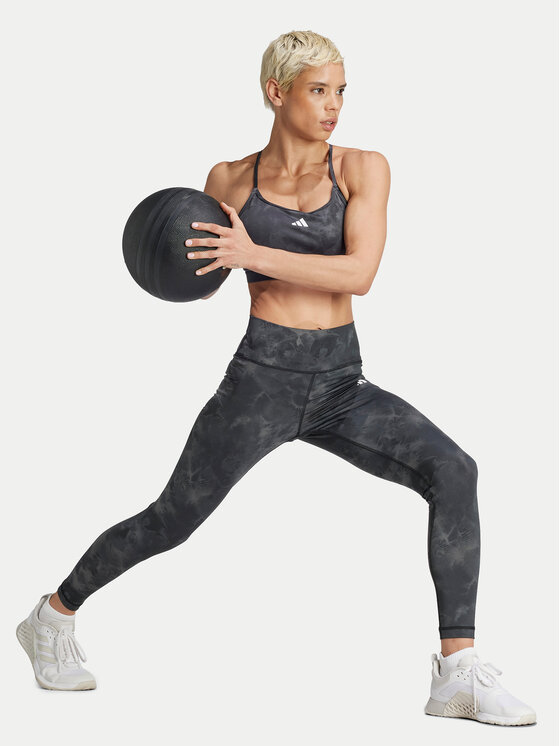 adidas adidas Leggings Train Essentials AOP Flower IN4295 Grau Slim Fit