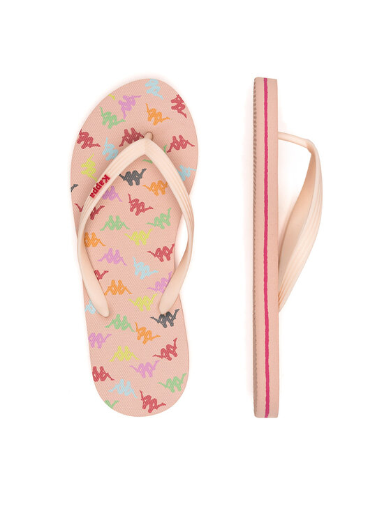 Damskie Japonki Kappa, Rozmiar 38, Kolorowe, 351C22W Pink Soft - Fuchsia Fragola - Pink Fuchsia