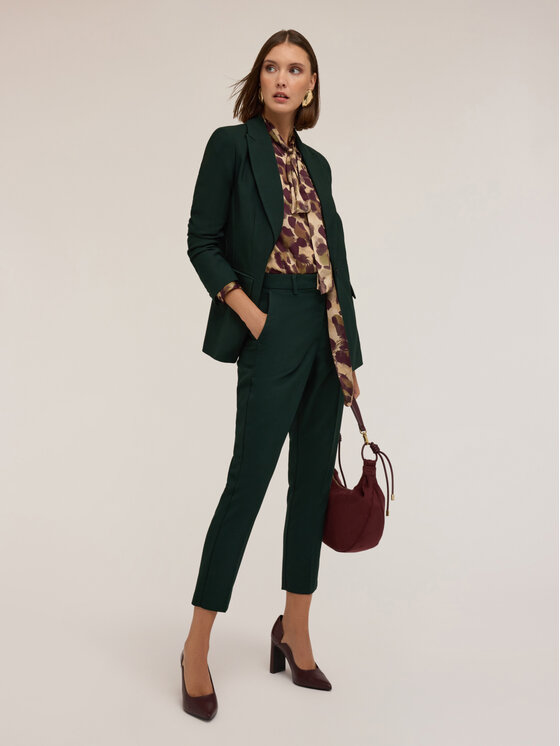 Motivi Motivi Pantaloni di tessuto P020Q004214N025 Verde Regular Fit