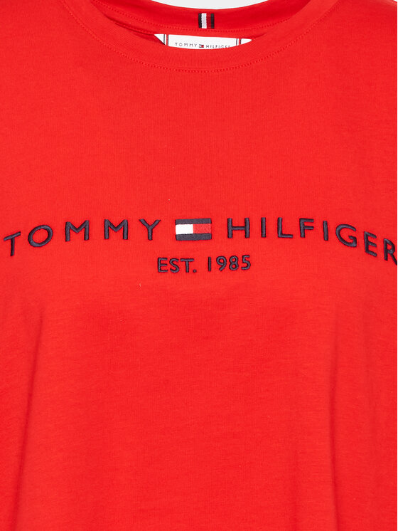 Tommy Hilfiger Curve T Shirt Ww0ww29738 Rosso Regular Fit Modivo It