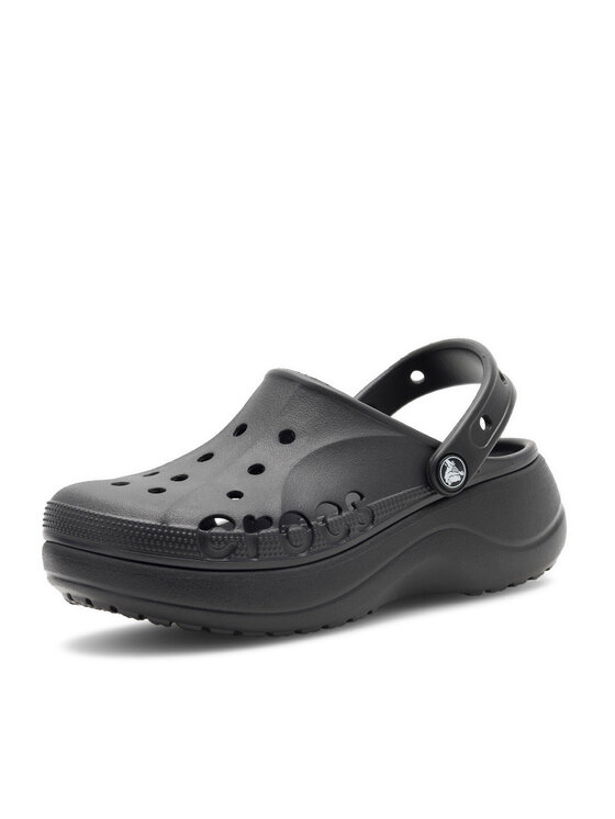 Crocs Crocs Παντόφλες BAYA PLATFORM CLOG 208186-001 Μαύρο