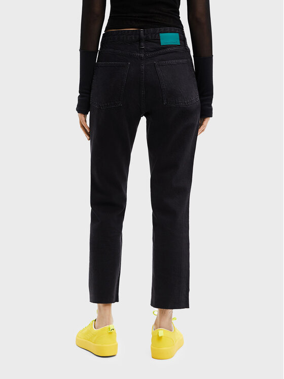 Desigual Desigual Jeans hlače 22WWDD64 Črna Straight Fit