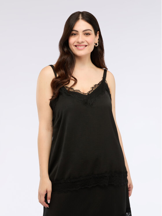 Fiorella Rubino Fiorella Rubino Top D248T000253N033 Czarny Regular Fit