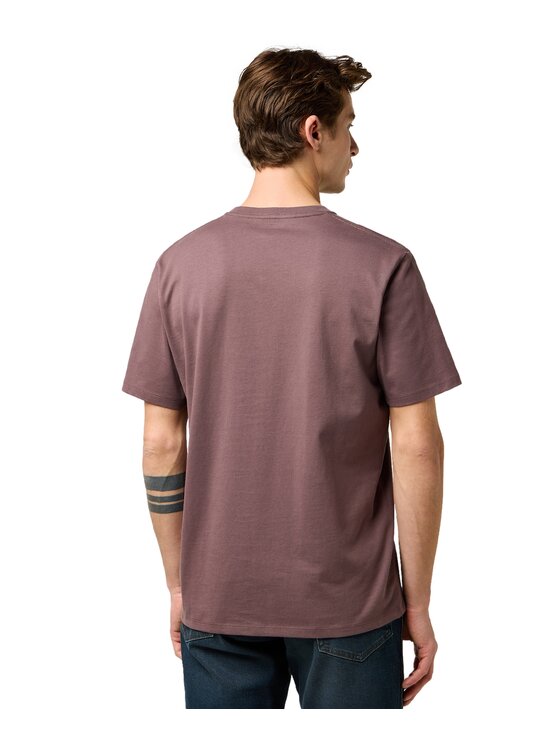 Wrangler Wrangler T-Shirt 112371472 Brązowy Regular Fit