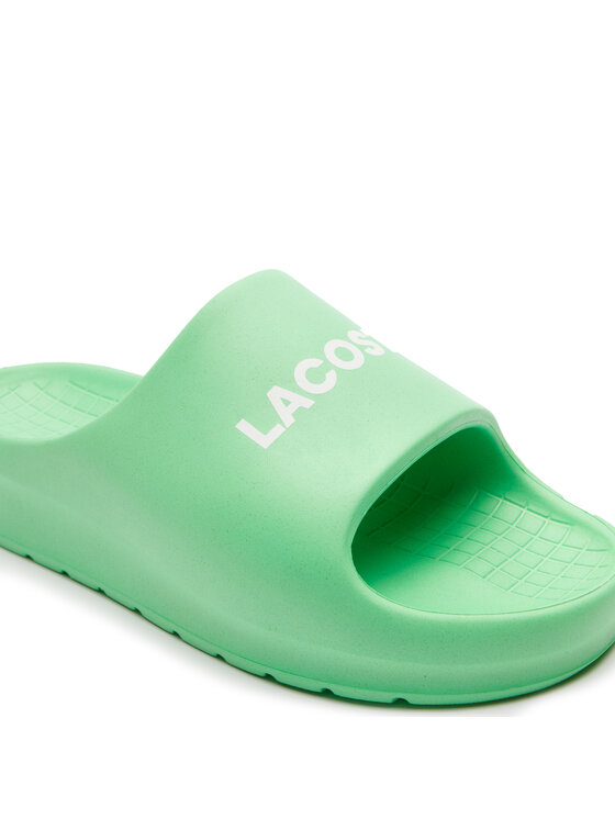 Lacoste Mules sandales de bain Branded Serve Slide 2.0 747CMA0015 Vert Modivo