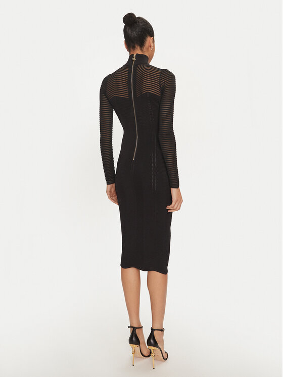 Elisabetta Franchi Elisabetta Franchi Sukienka codzienna AM-02B-46E2-V400 Czarny Slim Fit